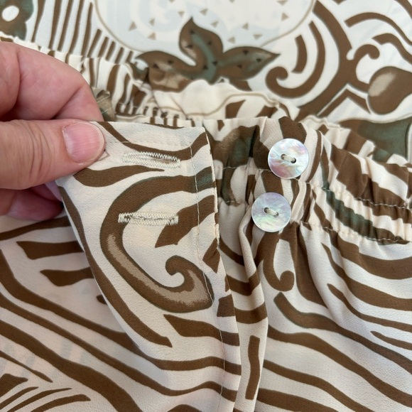 Bice by Sag Harbor Earth Tone Floral Midi Elastic Waist Wrap Skirt 24W NEW - Picture 3 of 9